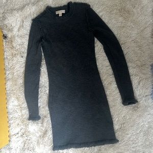 Michael Kors merino wool sweater dress in purplish gray. Size small